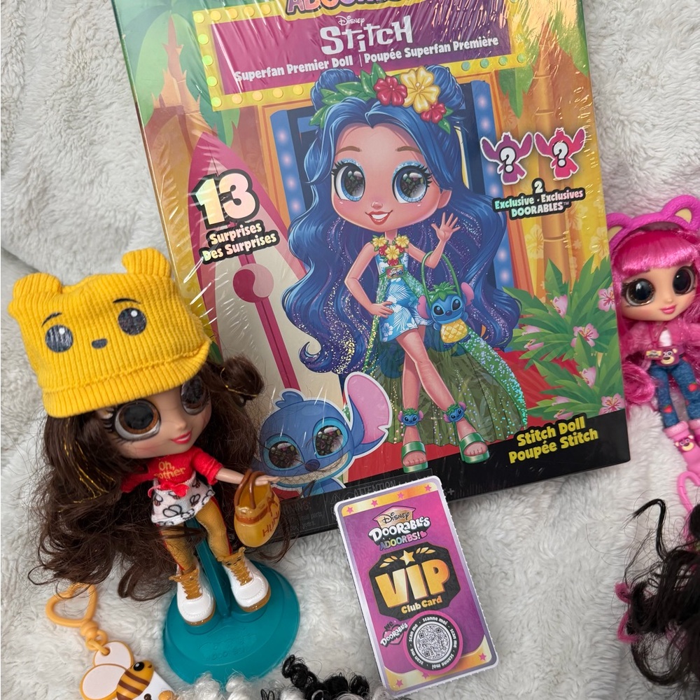 Disney Doorables Adoorbs dolls. Series 1 with the 3 mystery and Stitch doll. - Picture 12 of 15